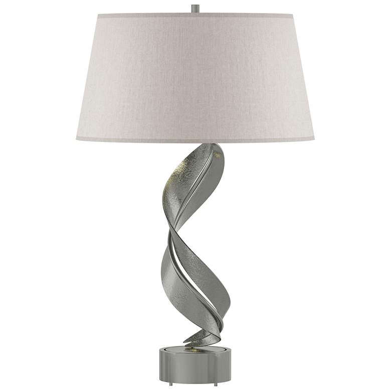 Image 1 Folio 25.1 inch High Sterling Table Lamp With Flax Shade