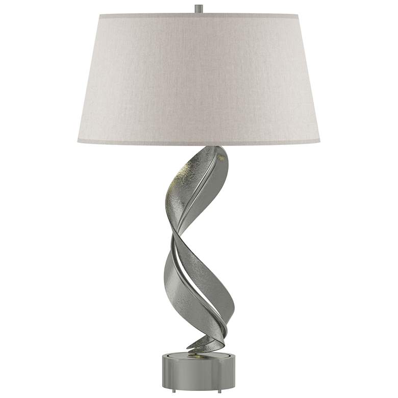Image 1 Folio 25.1" High Sterling Table Lamp With Flax Shade