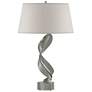 Folio 25.1" High Sterling Table Lamp With Flax Shade