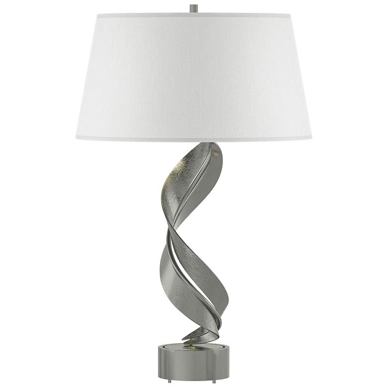 Image 1 Folio 25.1" High Sterling Table Lamp With Natural Anna Shade