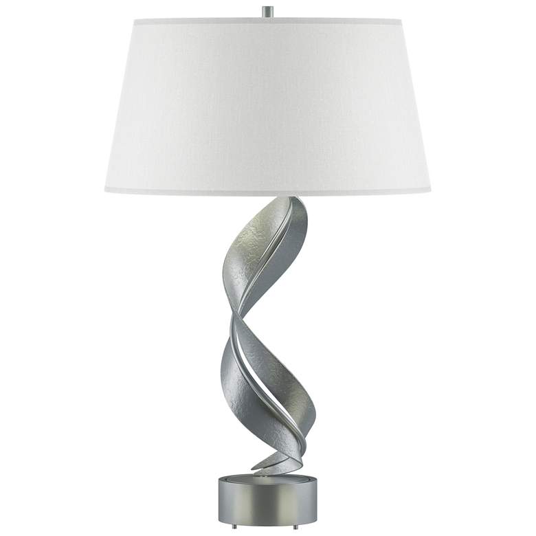 Image 1 Folio 25.1" High Vintage Platinum Table Lamp With Natural Anna Shade