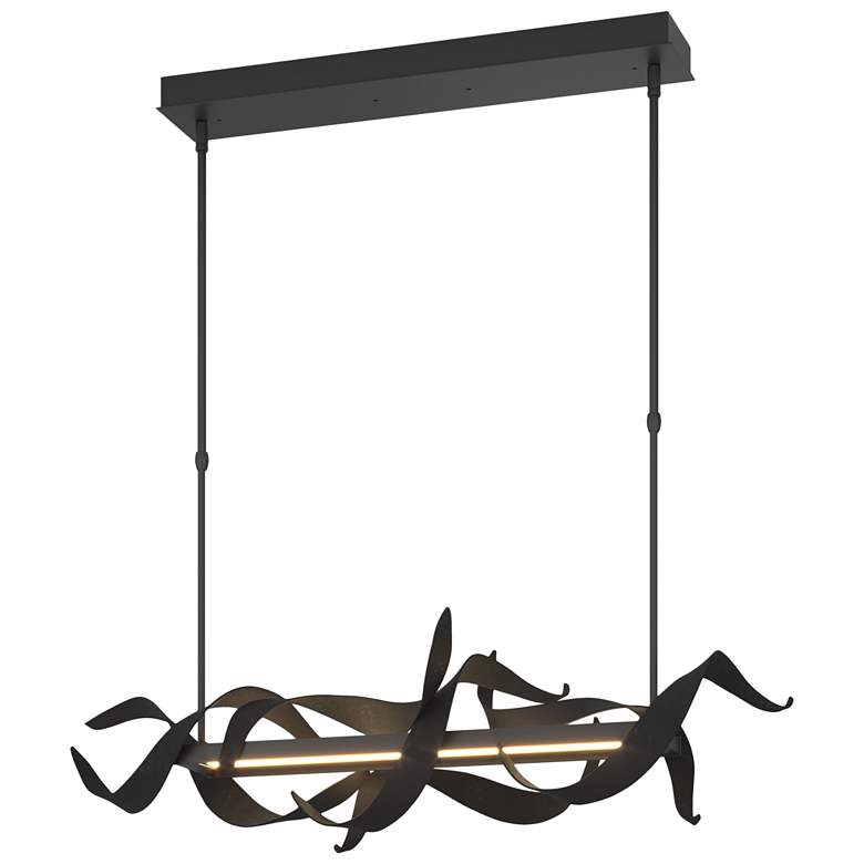 Image 1 Folio 37 3/4" Wide Black LED Linear Pendant Light