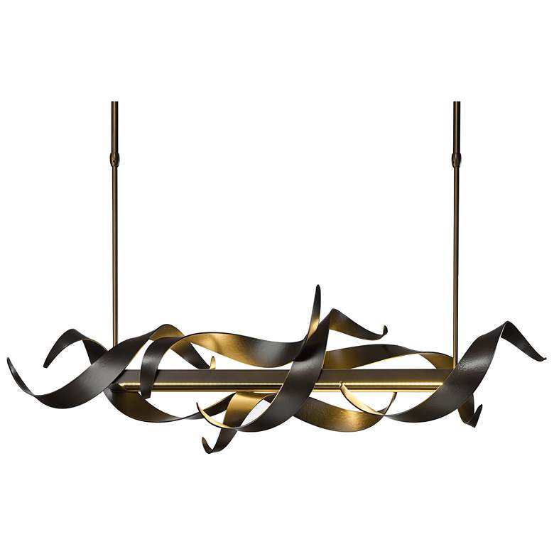 Image 1 Folio 37 3/4" Wide Dark Smoke LED Linear Pendant Light