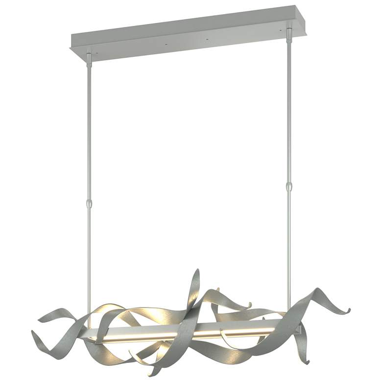 Image 1 Folio 37 3/4" Wide Vintage Platinum LED Linear Pendant Light