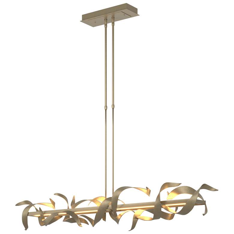 Image 1 Folio 63.4" Wide Large Soft Gold LED Pendant