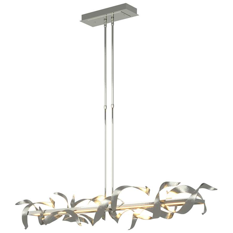 Image 1 Folio 63.4" Wide Large Sterling LED Pendant