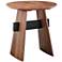 Folke 19 1/2" Wide American Walnut Veneer Wood Side Table
