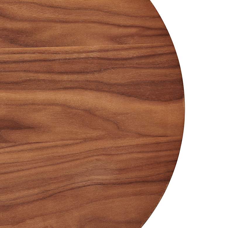 Image 3 Folke 19 1/2" Wide American Walnut Veneer Wood Side Table more views