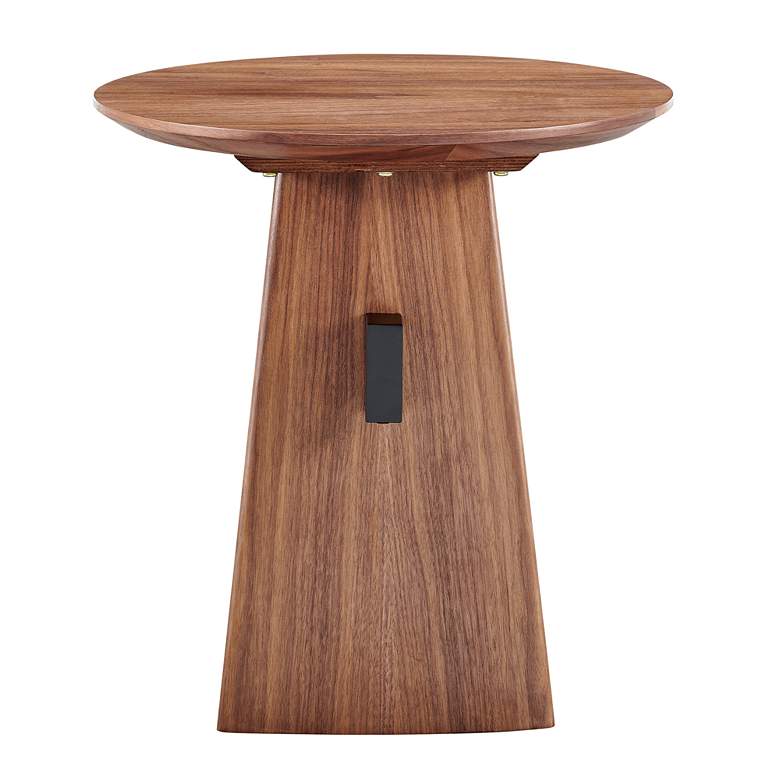 Image 6 Folke 19 1/2" Wide American Walnut Veneer Wood Side Table more views