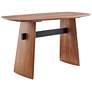 1_Folke 55" Wide American Walnut Veneer Wood Console Table
