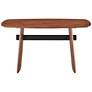 4_Folke 55" Wide American Walnut Veneer Wood Console Table more views