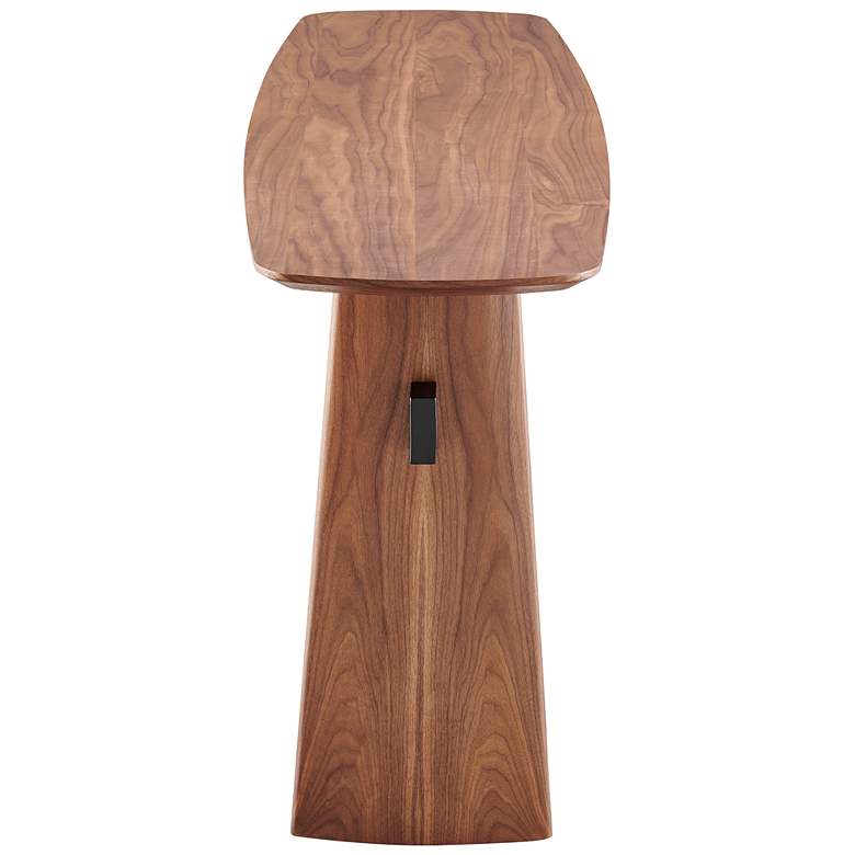 Image 5 Folke 55" Wide American Walnut Veneer Wood Console Table more views