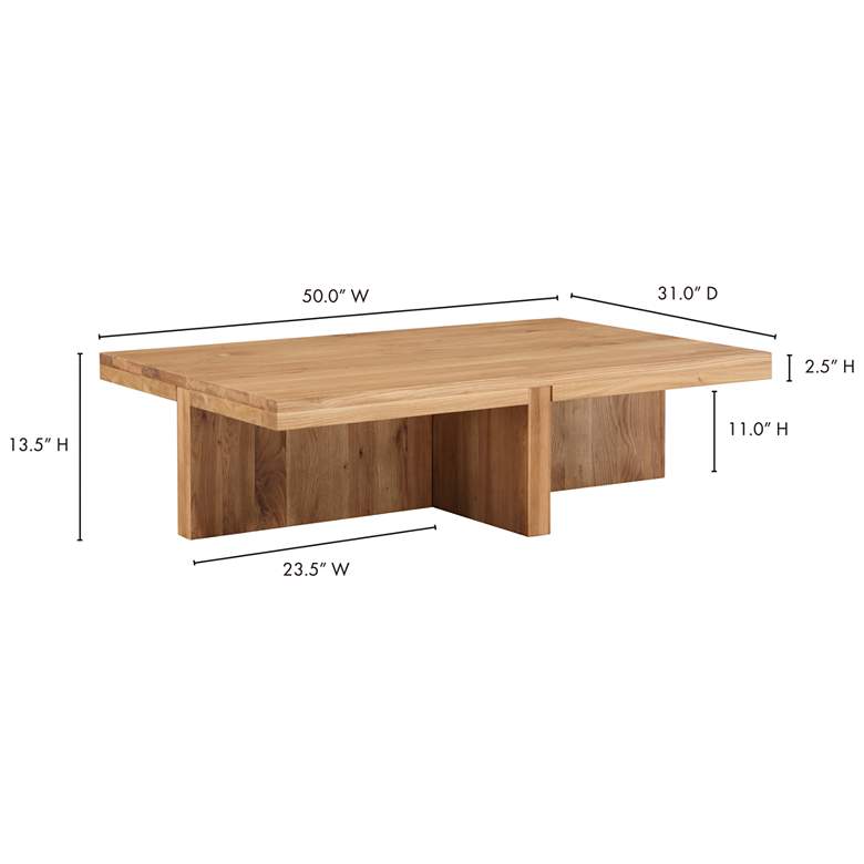 Image 7 Folke Rectangular Coffee Table Natural more views