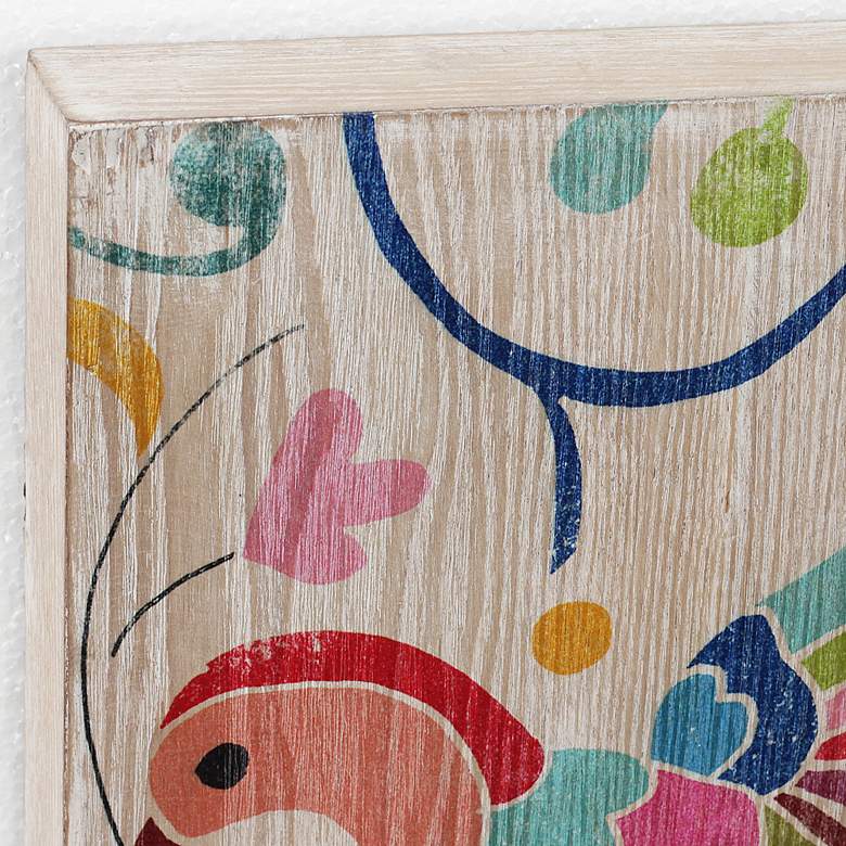 Image 3 Folklorica II 24" Square Giclee Printed Wood Wall Art more views