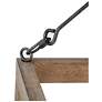 3_Follio 13.8" Wide Distressed Wood 4-Light Lantern Chandelier more views