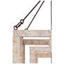 2_Follio 13.8" Wide Weathered Wood 4-Light Lantern Chandelier more views
