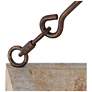 3_Follio 13.8" Wide Weathered Wood 4-Light Lantern Chandelier more views