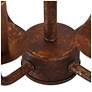 4_Follio 13.8" Wide Weathered Wood 4-Light Lantern Chandelier more views