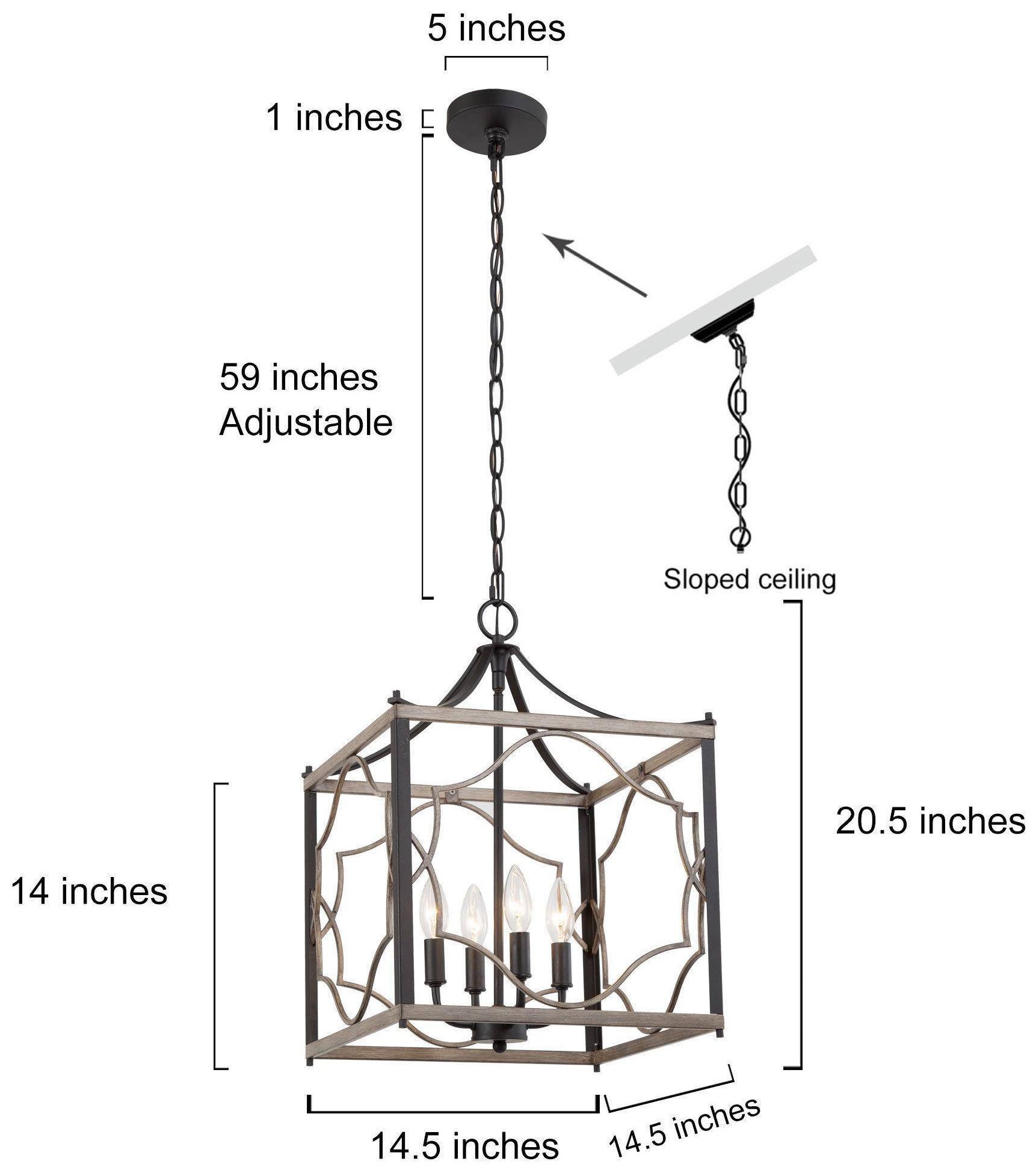 Image 2 Follio 14.5" Wide Brown 4-Light Chandelier more views