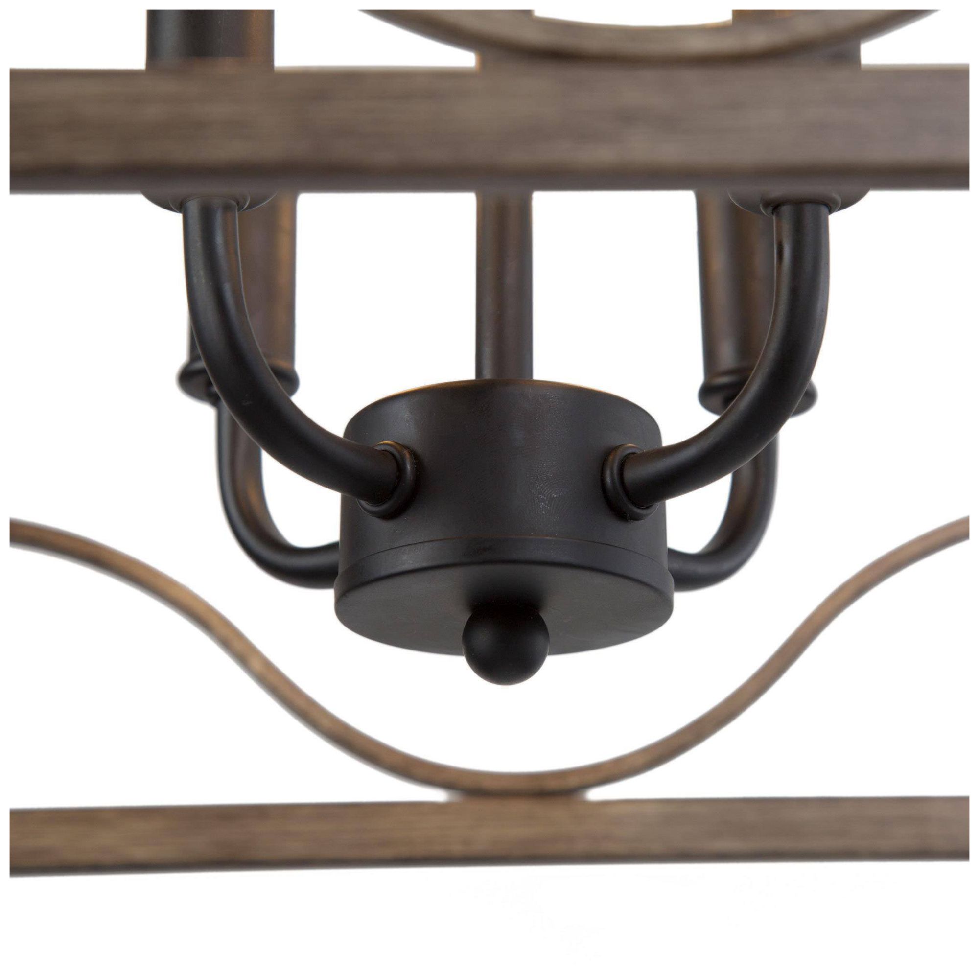 Image 4 Follio 14.5" Wide Brown 4-Light Chandelier more views
