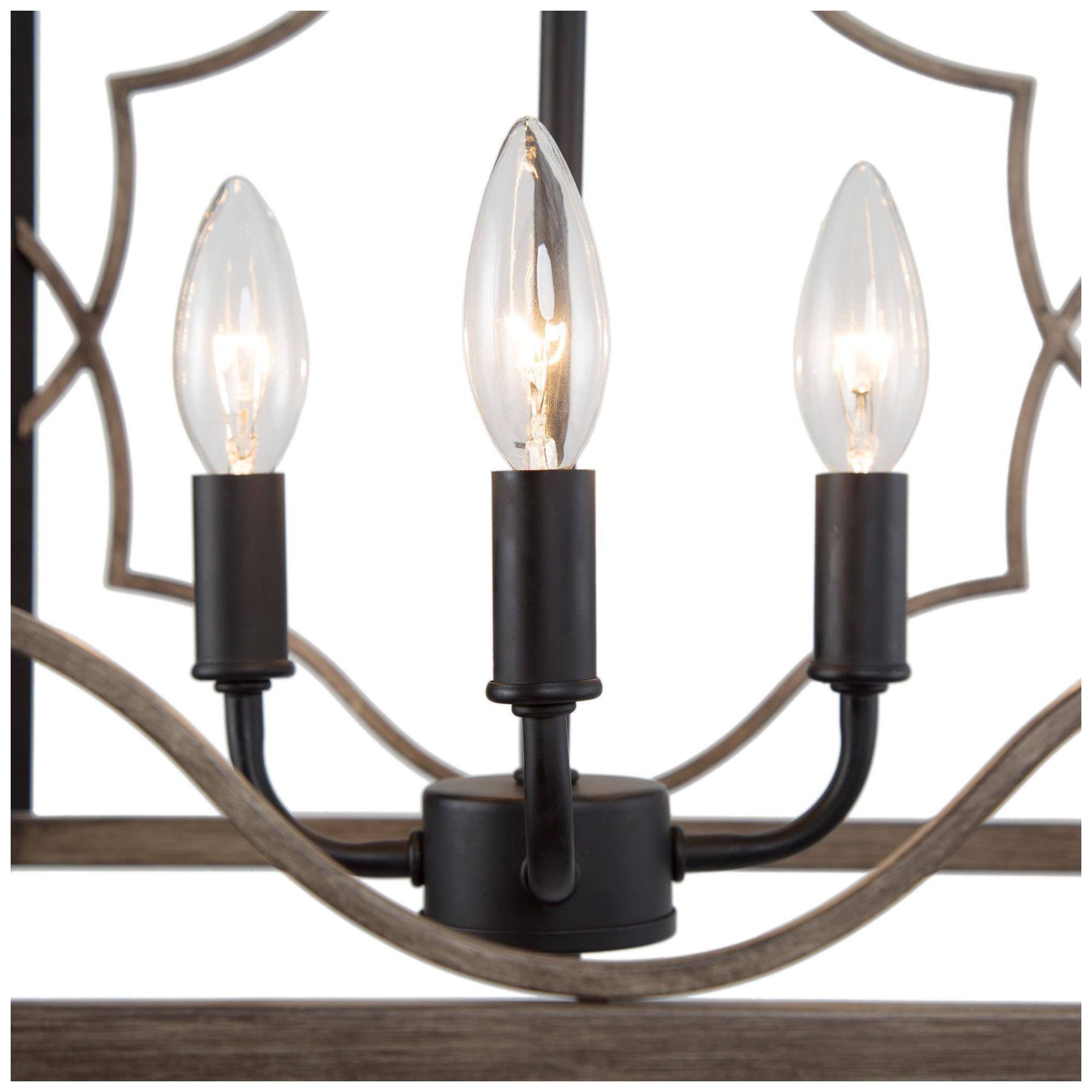 Image 5 Follio 14.5" Wide Brown 4-Light Chandelier more views