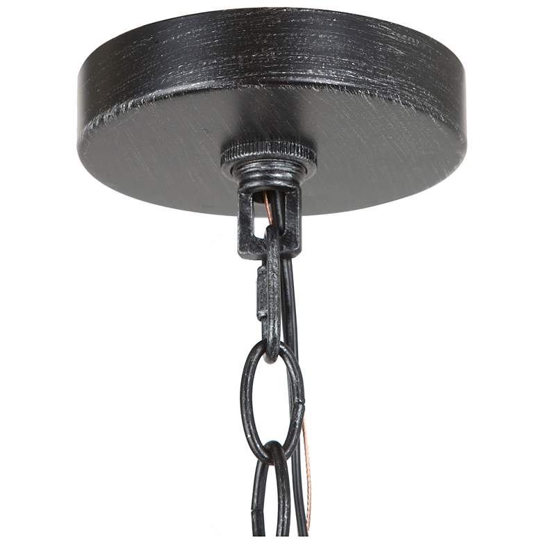 Image 2 Follio 15.7" Wide Bronze 4-Light Drum Chandelier more views