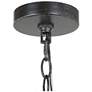 2_Follio 15.7" Wide Bronze 4-Light Drum Chandelier more views