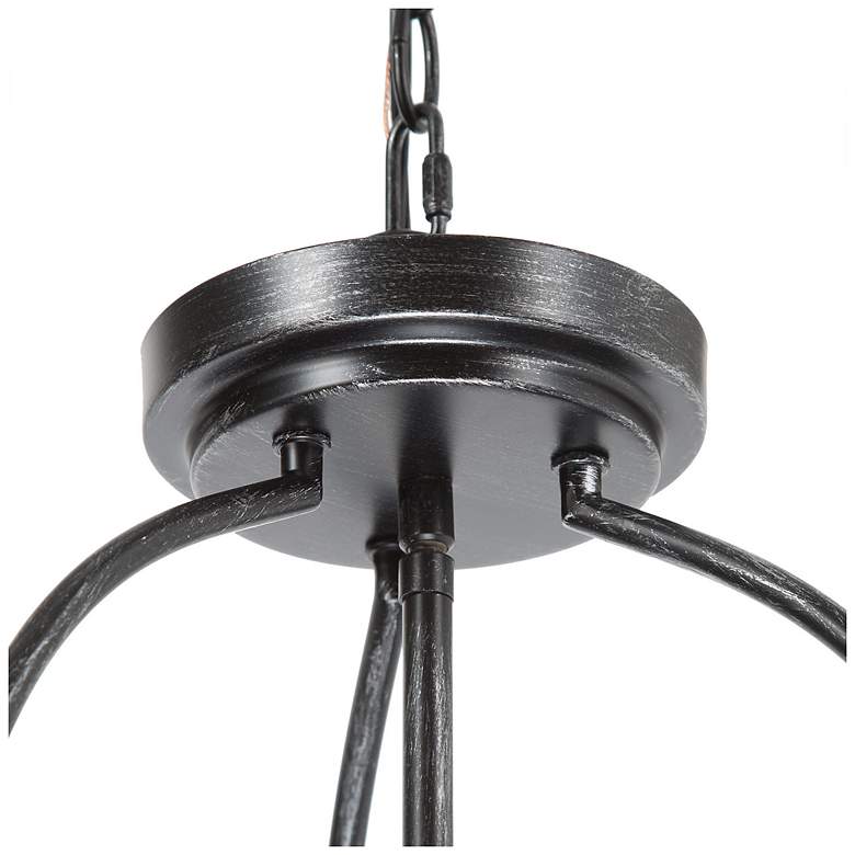 Image 3 Follio 15.7" Wide Bronze 4-Light Drum Chandelier more views