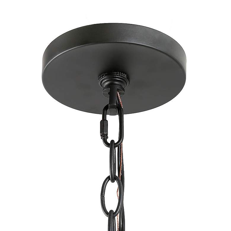 Image 3 Follio 15 3/4" Wide Pine Faux Wood 3-Light Chandelier more views