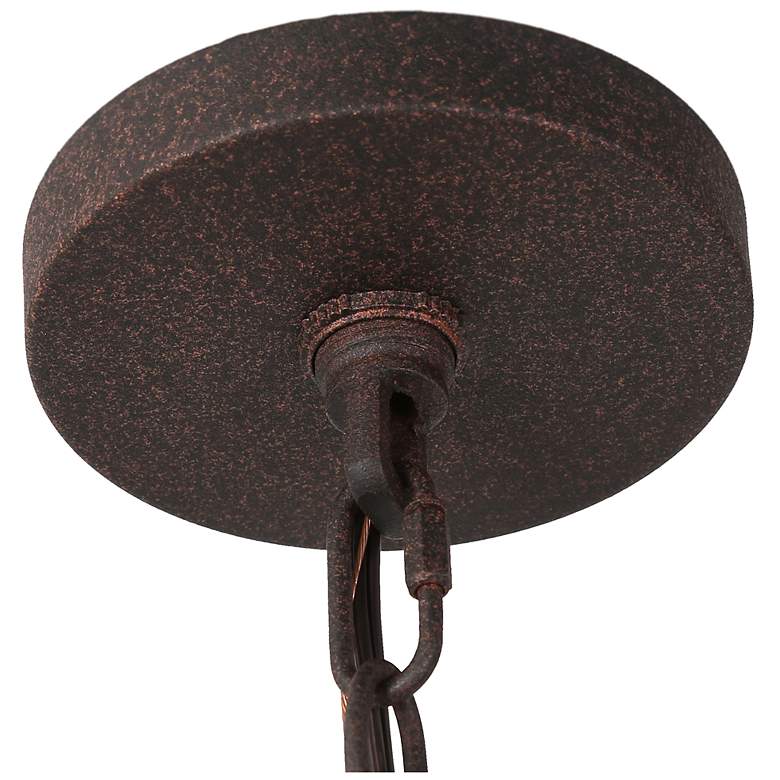 Image 2 Follio 16.5" Wide Aged Iron 3-Light Drum Chandelier more views