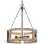 1_Follio 3-Light 15.7" Wood Chandelier