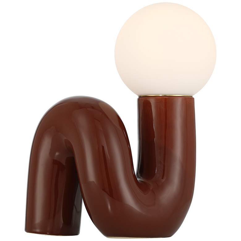 Image 2 Fondant 11 1/2" High Chocolate Brown Accent Lamp