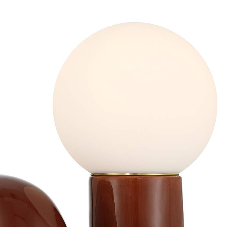 Image 3 Fondant 11 1/2" High Chocolate Brown Accent Lamp more views