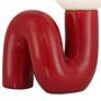 6_Fondant 11 1/2" High Velvet Red Accent Lamp Set of 2 more views