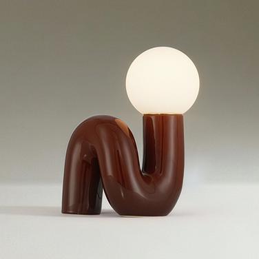 Fondant 11 3/4" High Chocolate Brown Accent Lamp