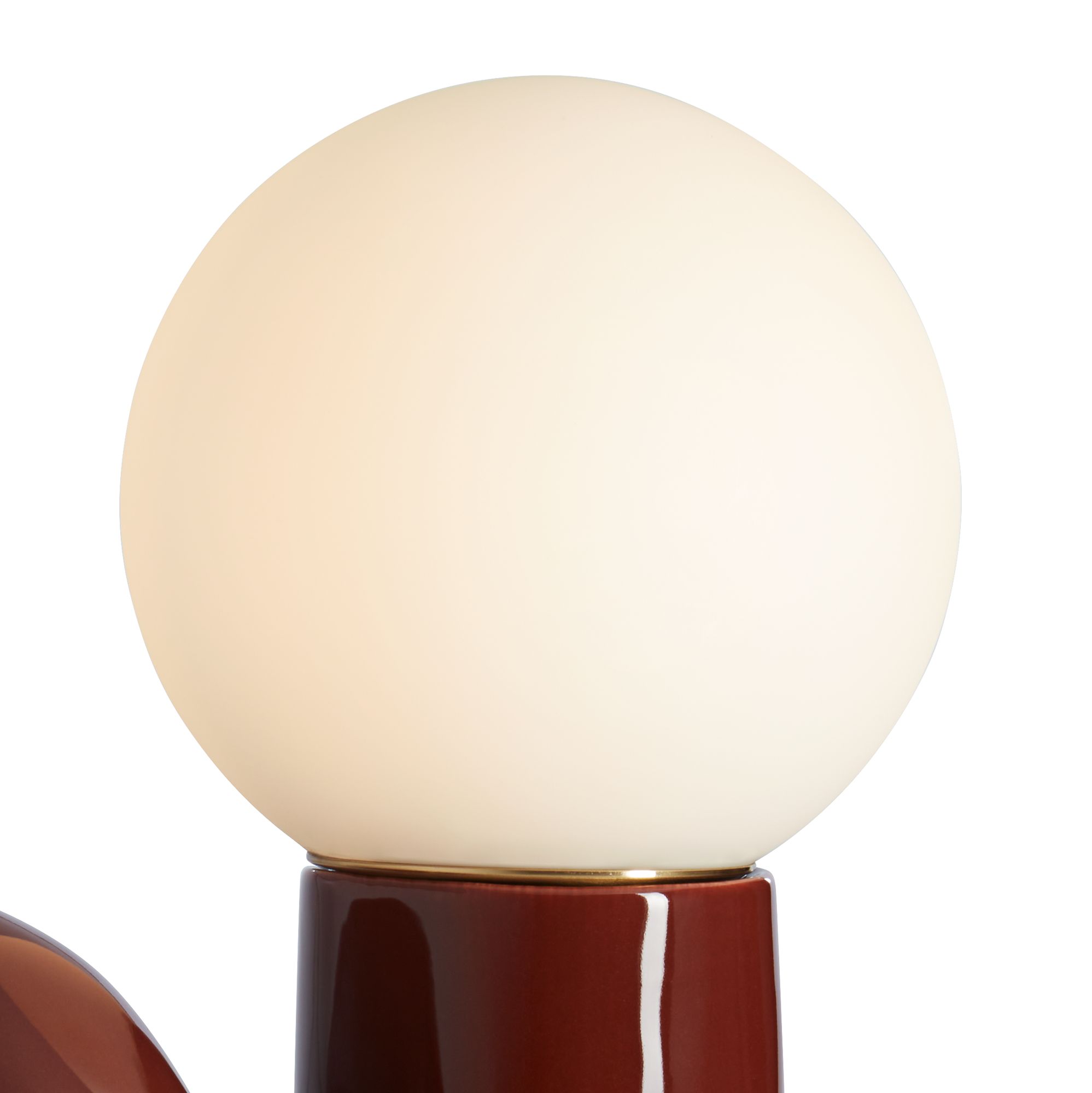 Image 4 Fondant 11 3/4" High Chocolate Brown Accent Lamp more views