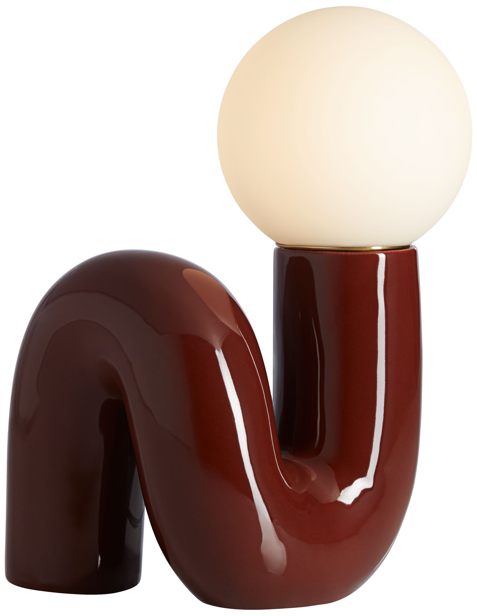 Image 3 Fondant 11 3/4" High Chocolate Brown Accent Lamp