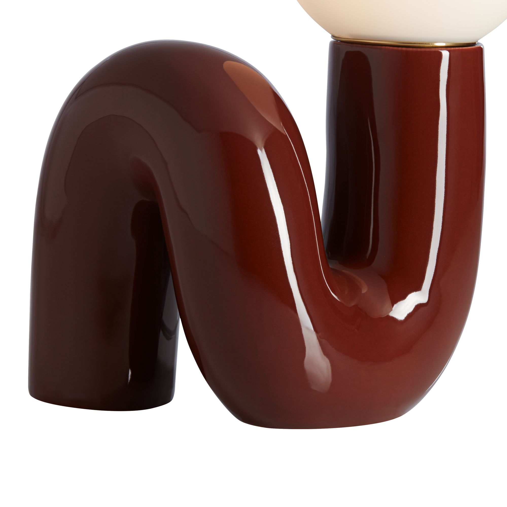 Image 5 Fondant 11 3/4" High Chocolate Brown Accent Lamp more views