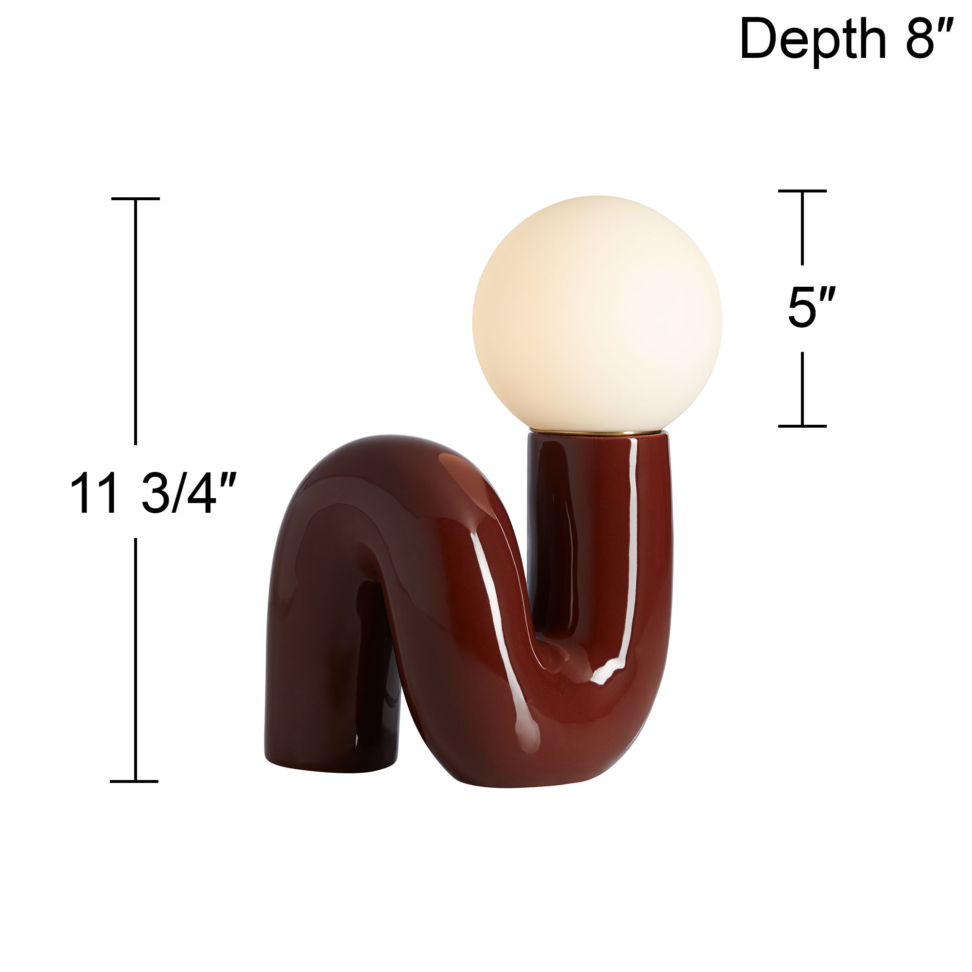 Watch A Video About the Fondant Chocolate Brown Accent Lamp