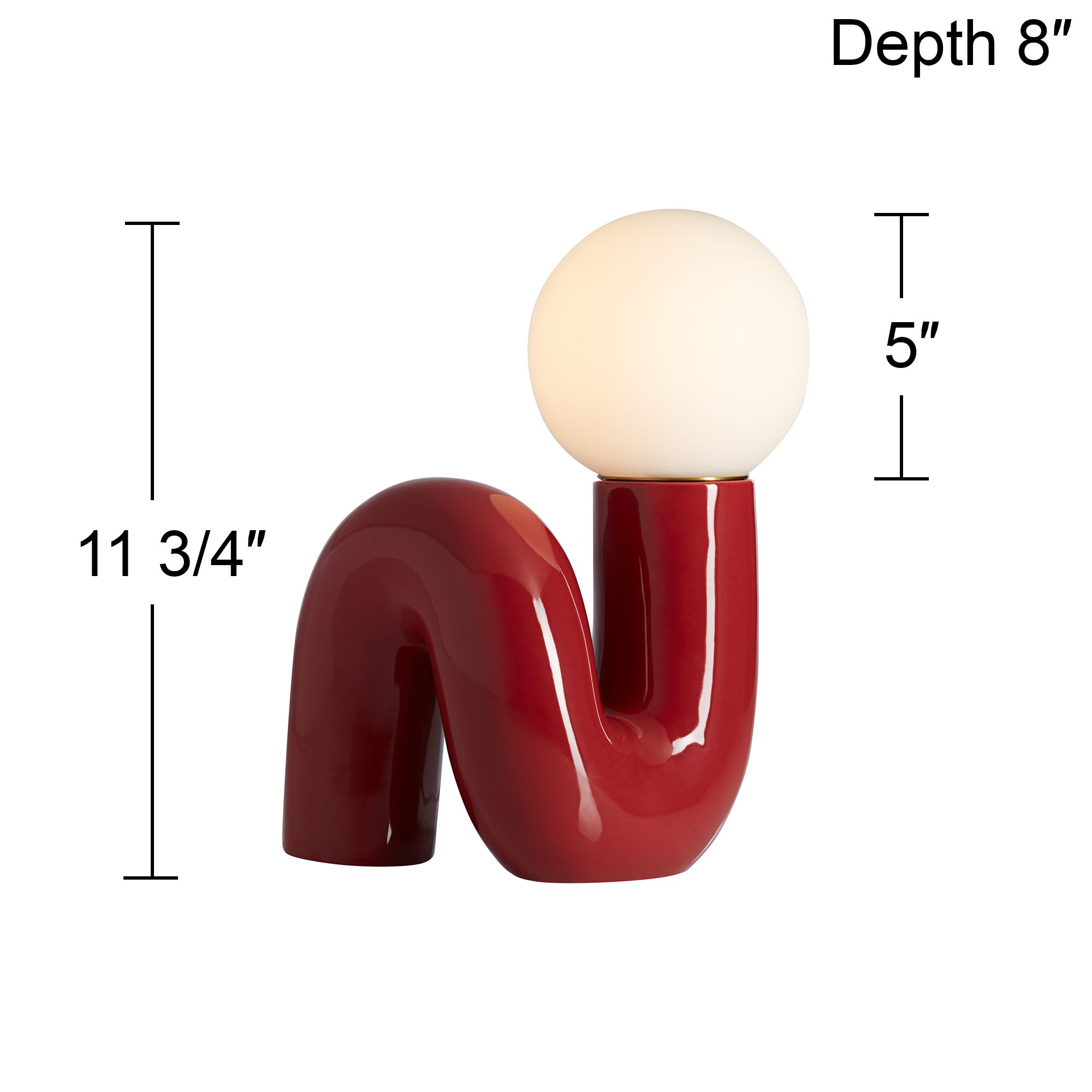 Watch A Video About the Fondant Velvet Red Accent Lamp