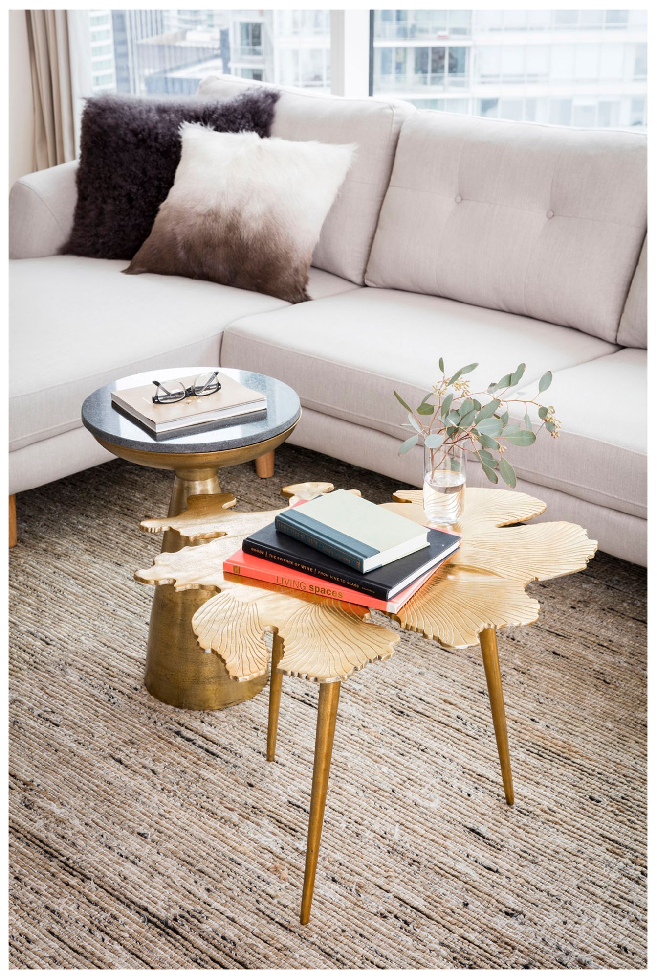 Image 2 Font Side Table Brass more views