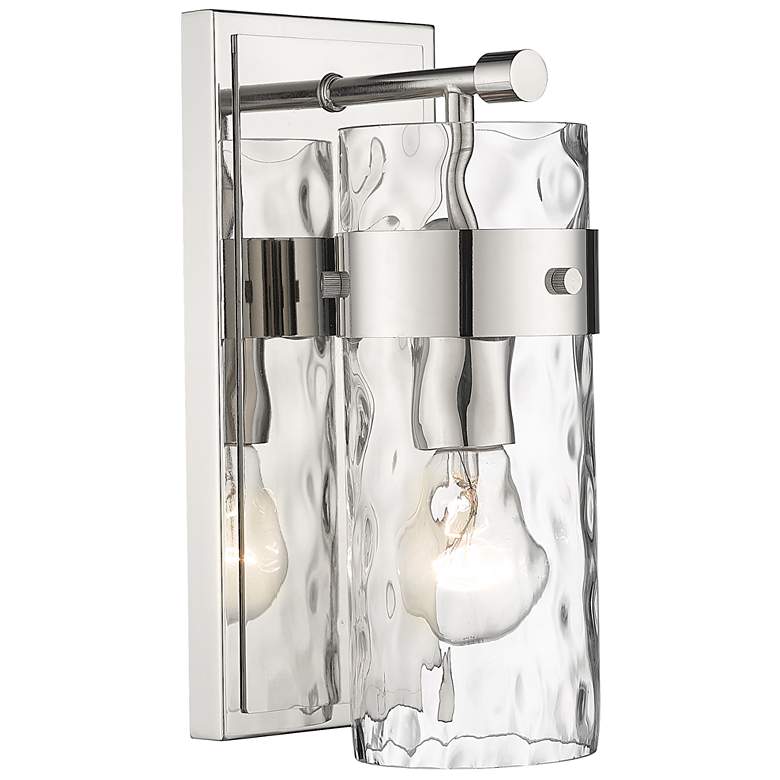 Image 1 Fontaine 11 1/4" High Polished Nickel Wall Sconce