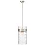 1_Fontaine 13" Wide Brushed Nickel 4-Light Cylinder Pendant