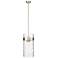 Fontaine 13" Wide Brushed Nickel 4-Light Cylinder Pendant