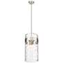 5_Fontaine 13" Wide Brushed Nickel 4-Light Cylinder Pendant more views