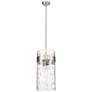 7_Fontaine 13" Wide Brushed Nickel 4-Light Cylinder Pendant more views