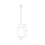 Fontaine 13" Wide Brushed Nickel 4-Light Cylinder Pendant