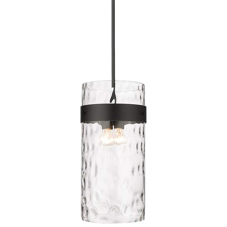 Image 1 Fontaine 13" Wide Matte Black 4-Light Pendant