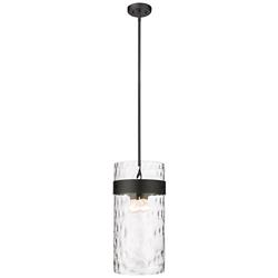 Fontaine 13" Wide Matte Black 4-Light Pendant