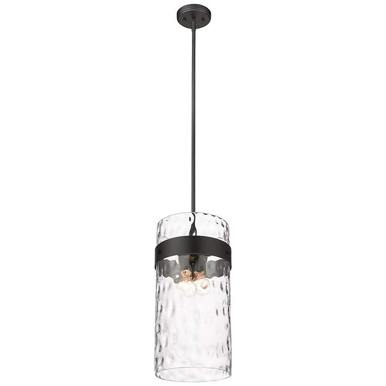 Image 4 Fontaine 13" Wide Matte Black 4-Light Pendant more views